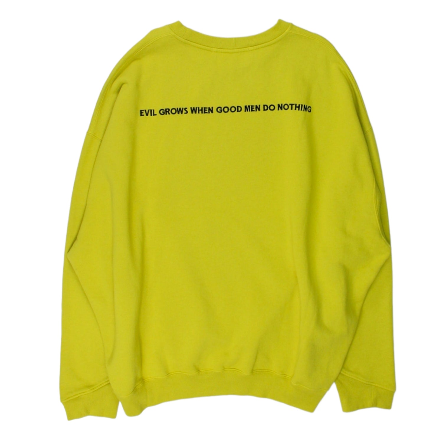 Katherine Hamnett Acid Green Evil Grows Oversized Sweatshirt