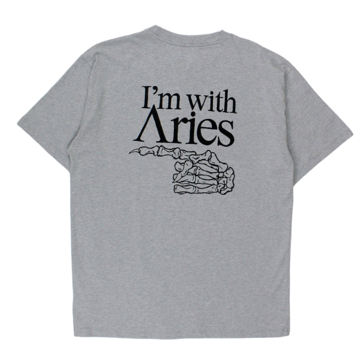 Aries Grey I'M WITH ARIES T-Shirt