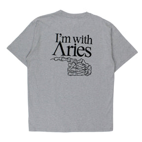 Aries Grey I'M WITH ARIES T-Shirt