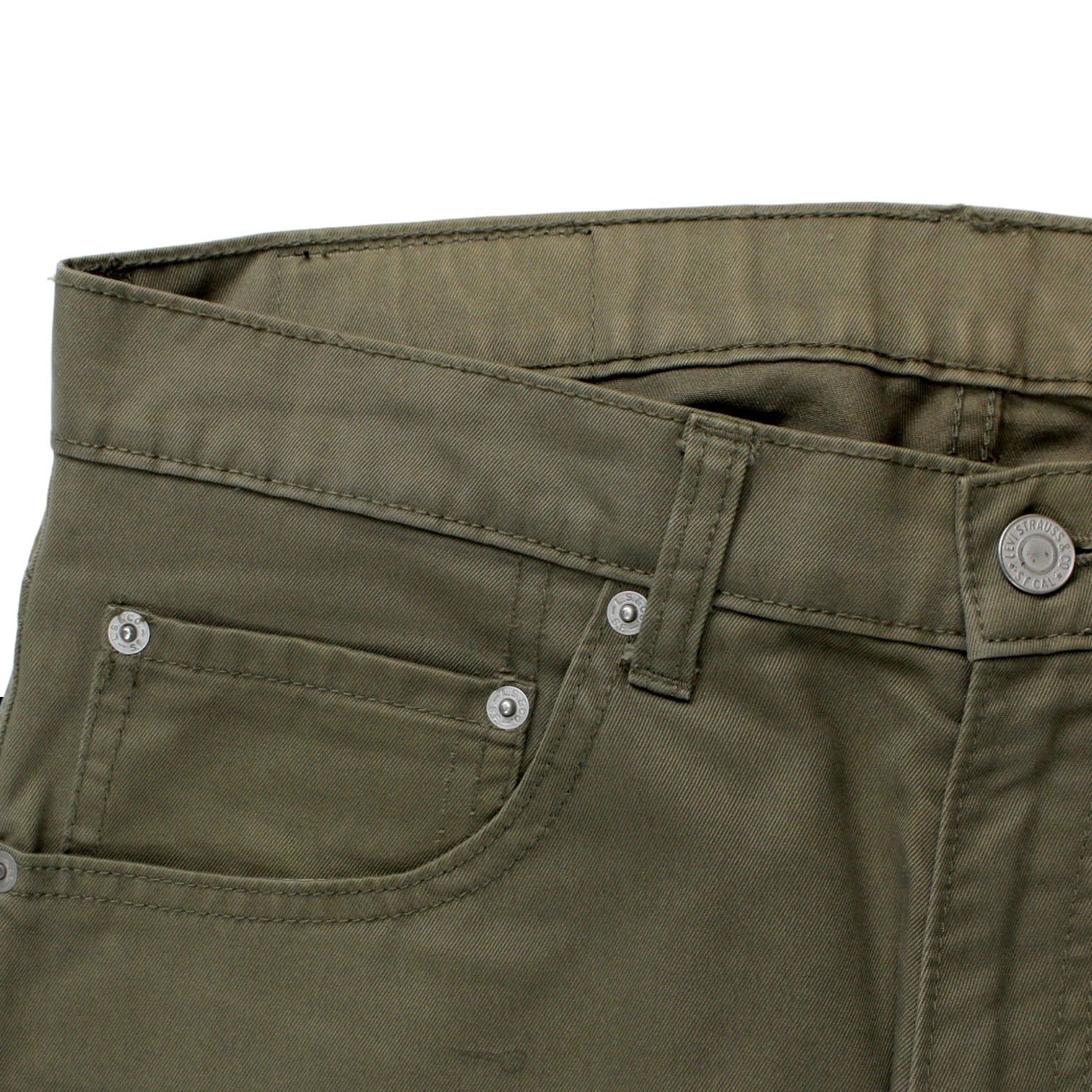 Levi Green Cotton Drill Jeans