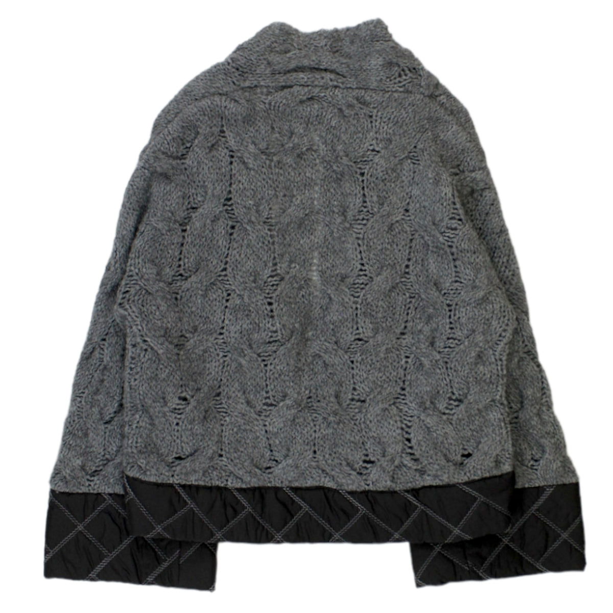 Liapull Grey Cable Knit Cardigan