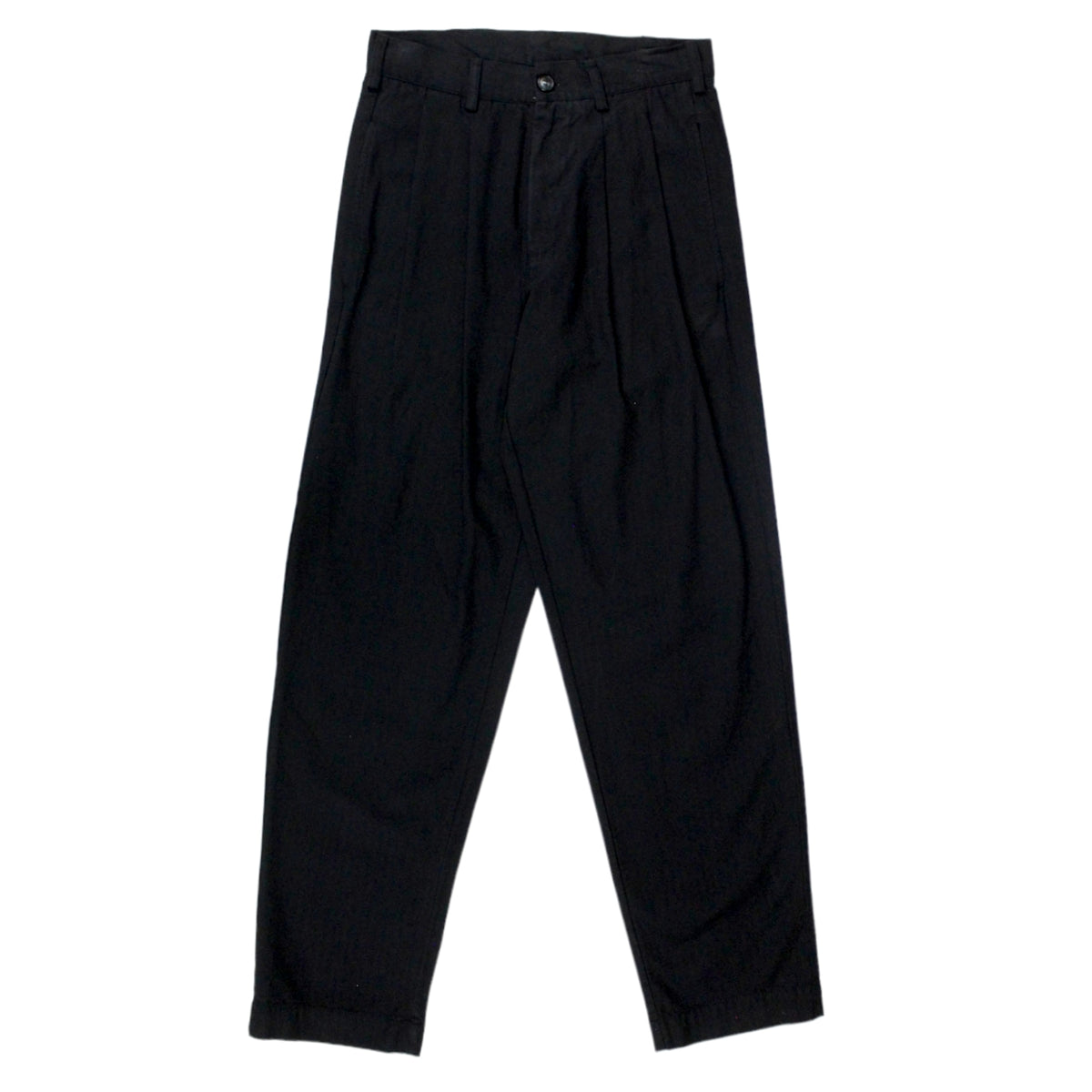 Everyday Uniform Black Herringbone Twill Pants