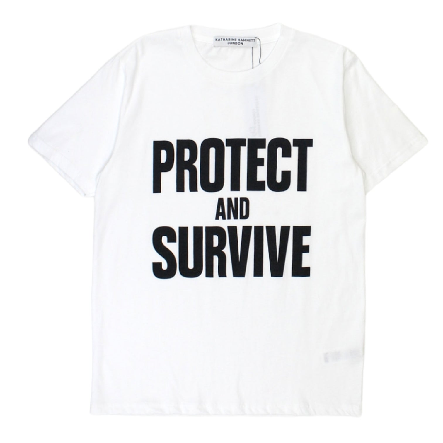 Katherine Hamnett White Protect & Survive T-Shirt