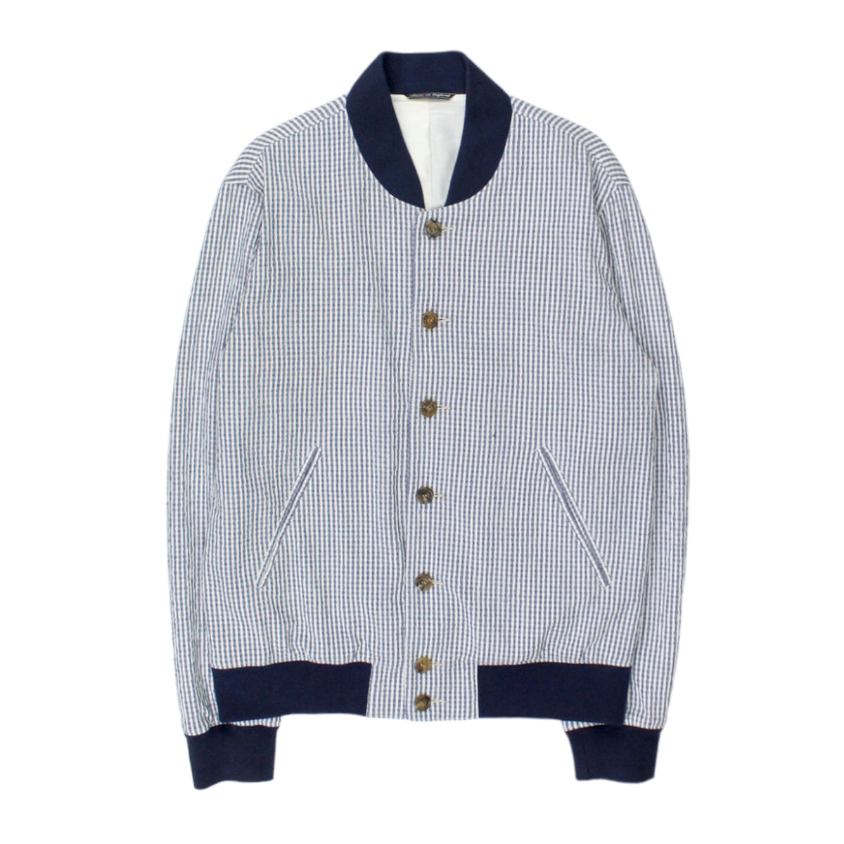 Richard James Navy/Cream Bomber Jacket