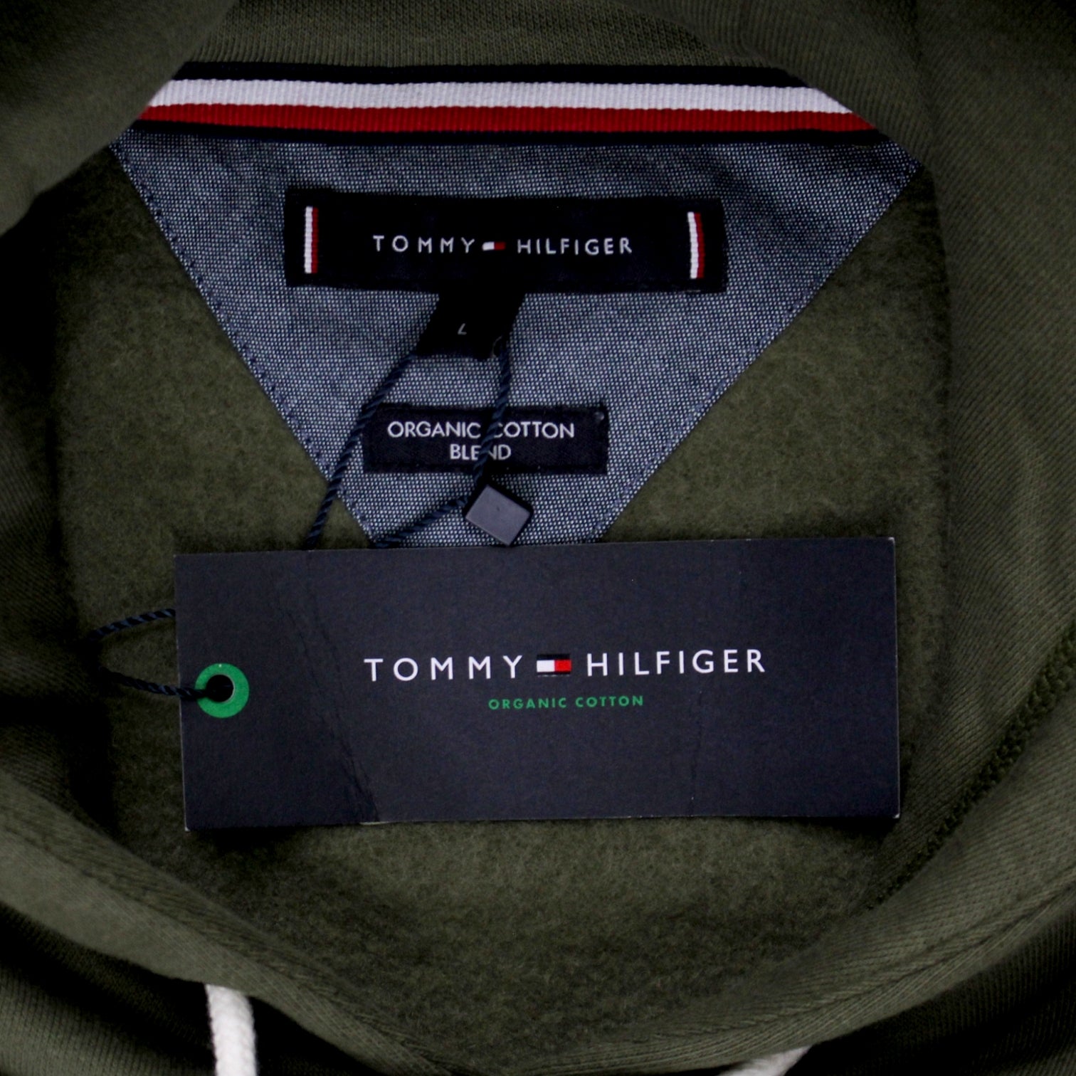 Tommy Hilfiger Olive Tommy Logo Hoodie