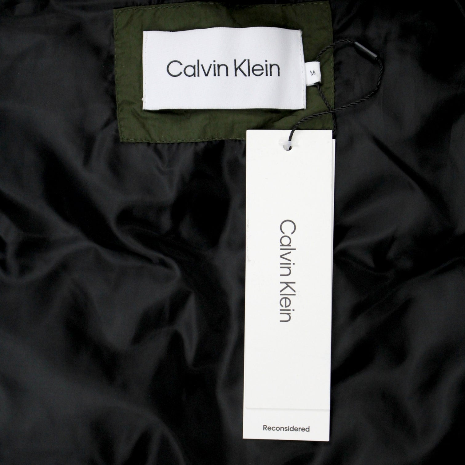 Calvin Klein Olive Crinkle Puffer