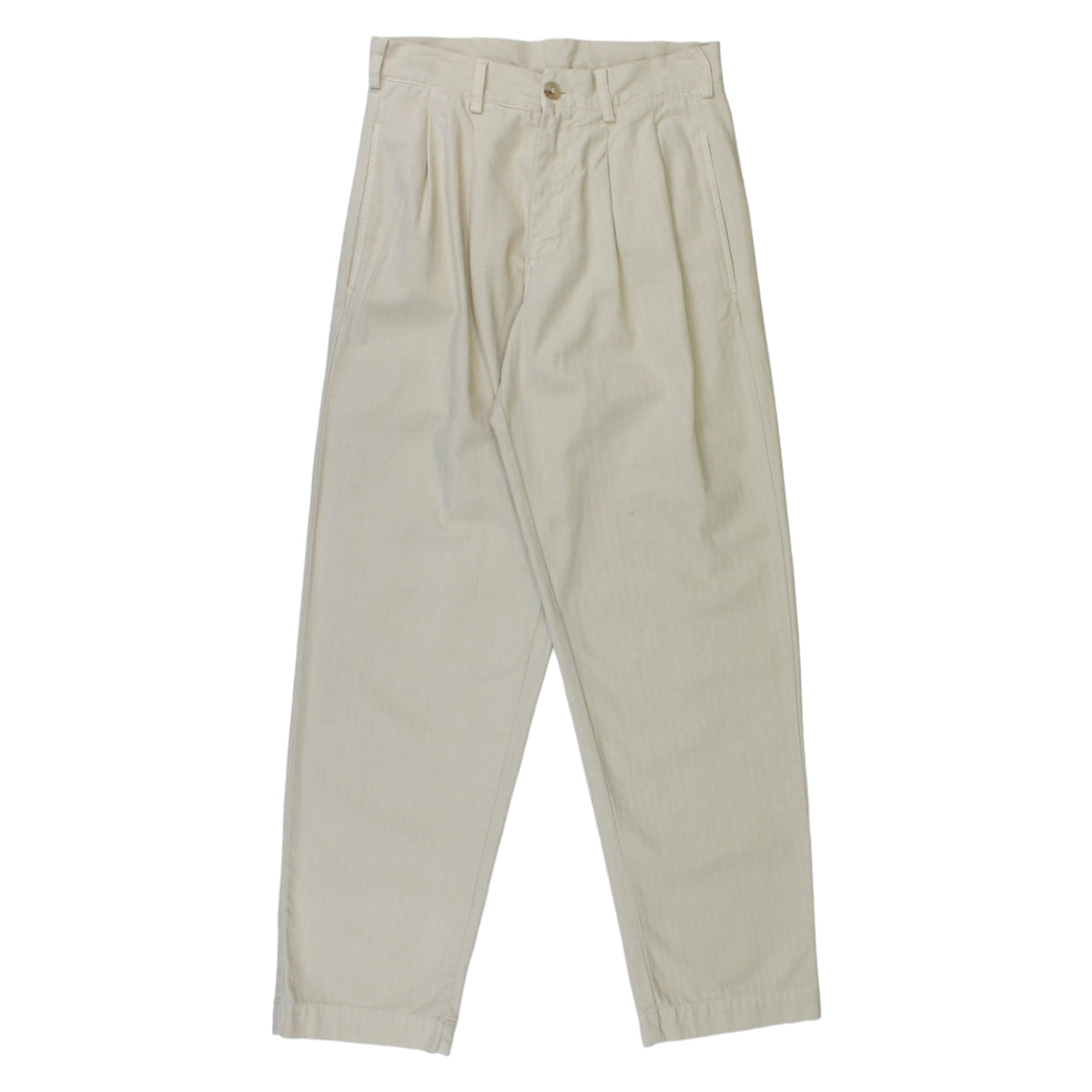 Everyday Uniform Cream Herringbone Pants