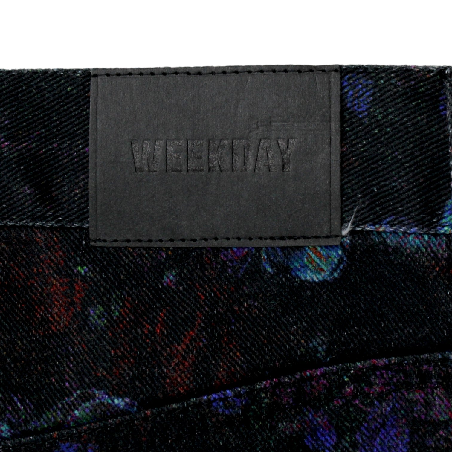 Weekday Black Space Printed Jeans