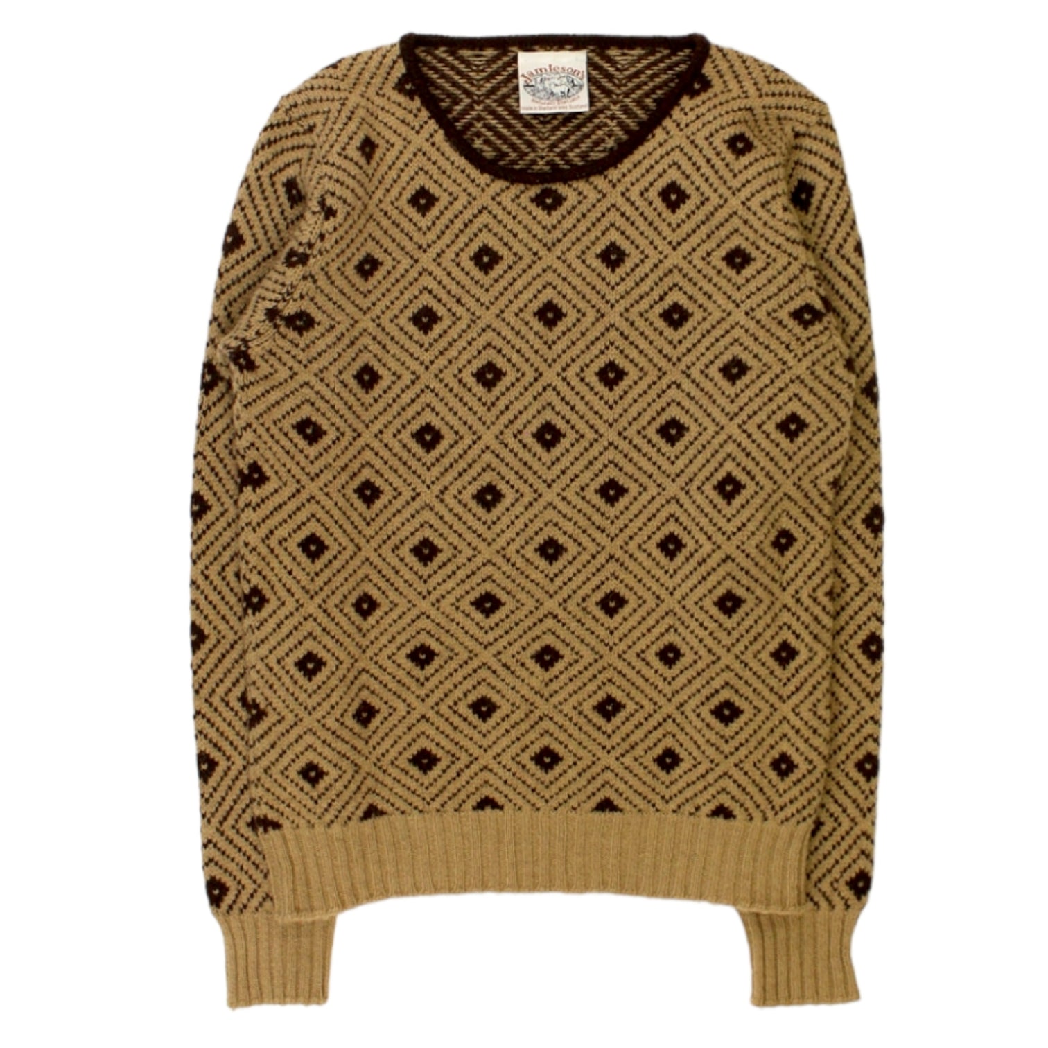 Jamieson's Brown Shetland Wool Jumper