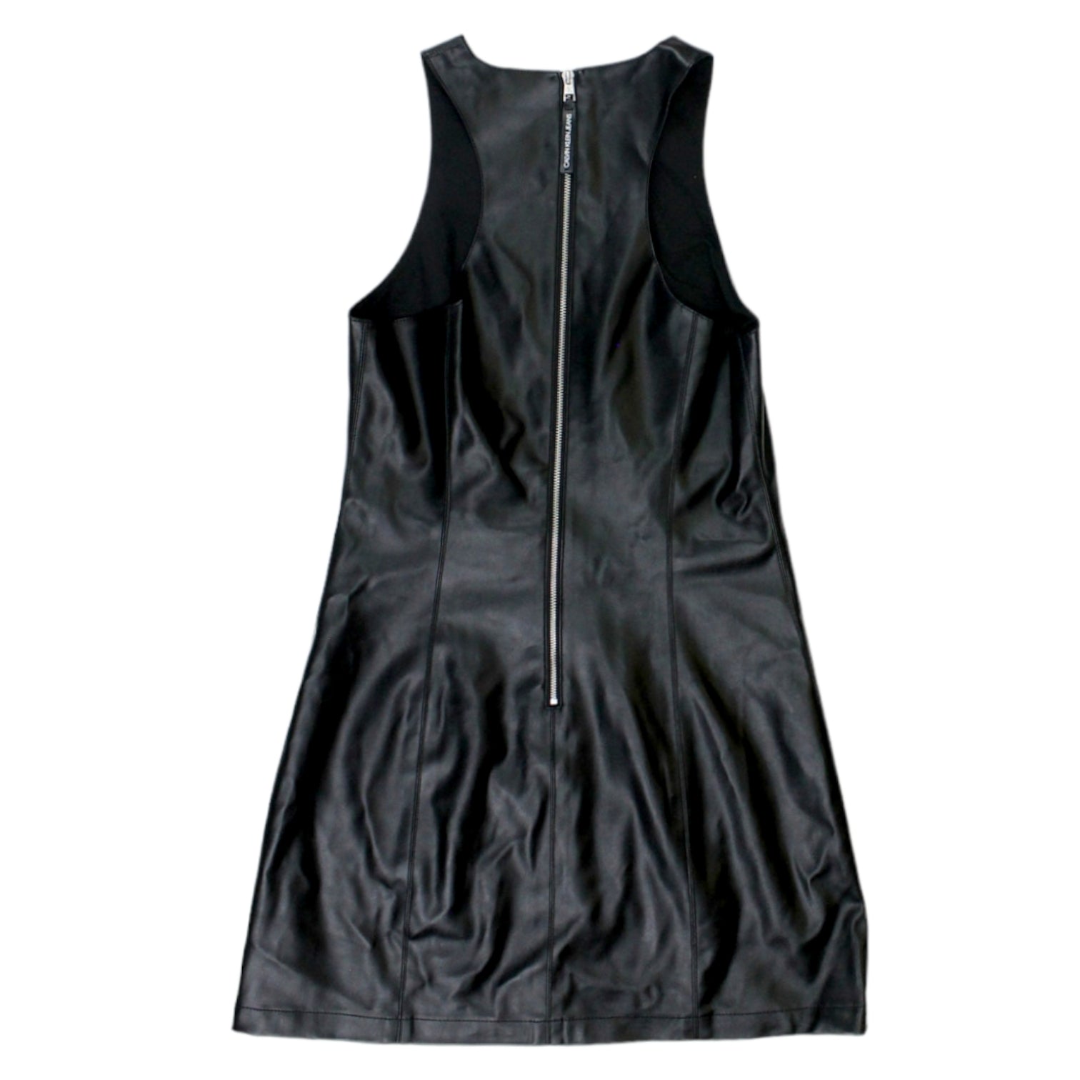 Calvin Klein Black Faux Leather Dress | Shop from Crisis Online Calvin Klein Black Faux Leather Dress | Shop from Crisis Online