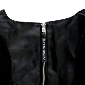 Calvin Klein Black Faux Leather Dress | Shop from Crisis Online Calvin Klein Black Faux Leather Dress | Shop from Crisis Online