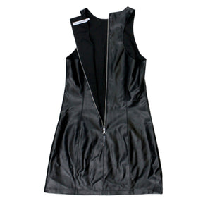 Calvin Klein Black Faux Leather Dress