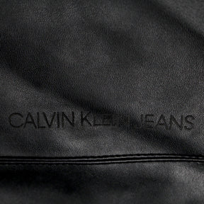Calvin Klein Black Faux Leather Dress